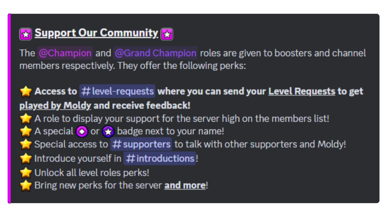 Discord perks